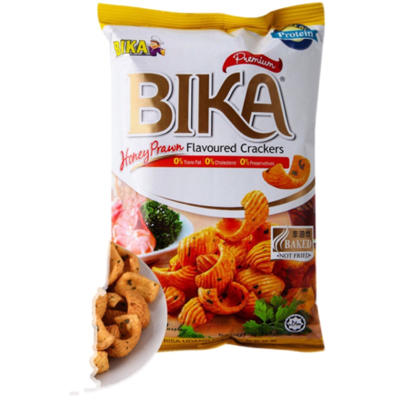 马来西亚进口休闲零食BIKA碧咔薯片鱿鱼海鲜酥多口味怀旧小吃包邮 - 图3