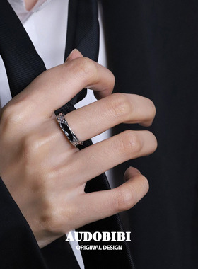 原创中性925纯银原创暗黑风戒指