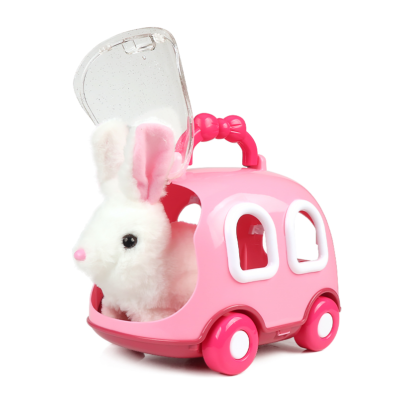 兔子玩偶小白兔毛绒娃娃公仔电动走路会叫儿童过家家玩具女孩礼物 - 图3