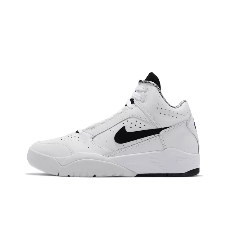 Nike Air Flight Lite Mid白黑复古运动休闲篮球鞋DJ2518-100 - 图3