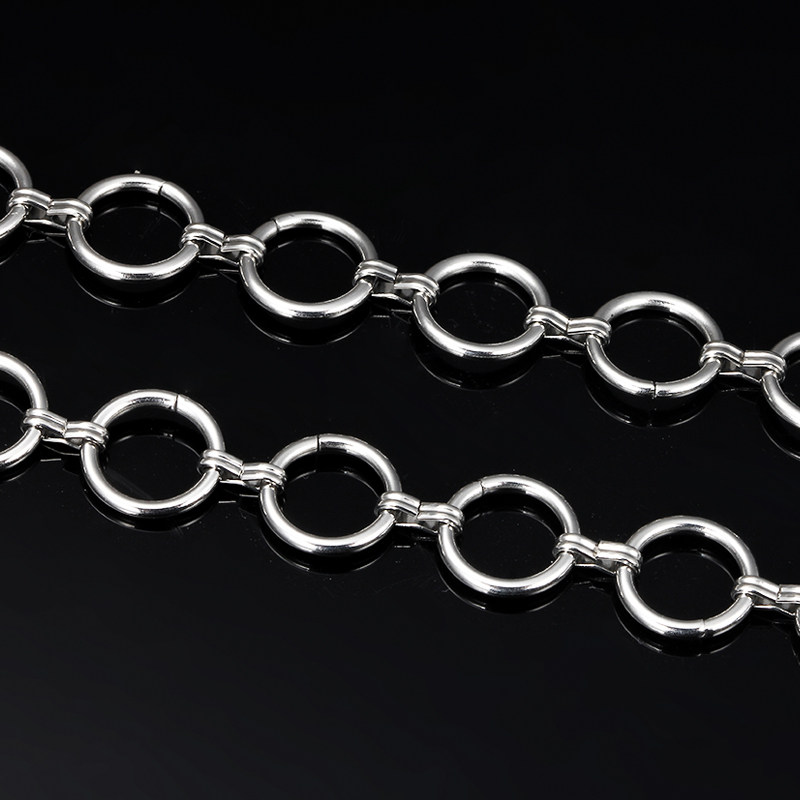 钛钢圆环链圆形链特色链条diy项链手链古巴饰品配链毛衣链手机链,淘宝优惠券,粉丝福利购,淘宝优惠卷