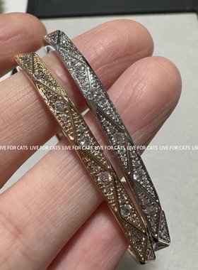 简约不简单cnc切面菱格手镯