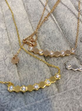 比钻还要闪耀cnc工艺蜂巢项链