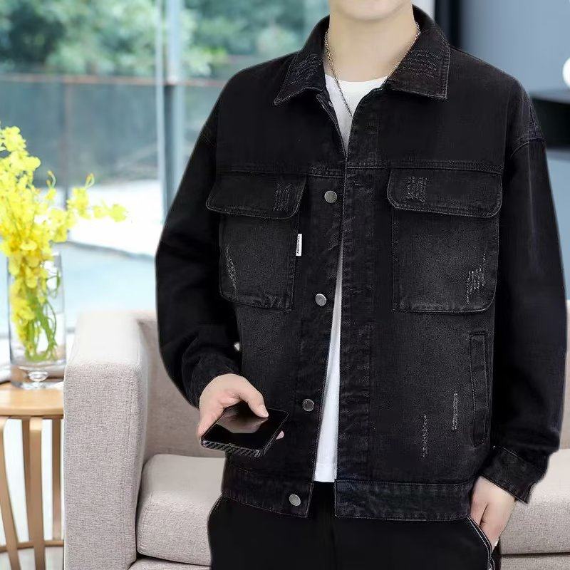 秋冬男士牛仔外套百搭宽松工装夹克耐磨耐脏工作服电焊工加厚外套,淘宝优惠券,粉丝福利购,淘宝优惠卷