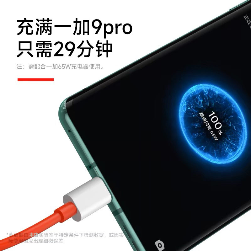 【100w超级闪充】适用一加数据线8t充电线5/6/7t手机7pro10A闪充9rtusb转typec快充七ace八九oneplus80w2米线 - 图0