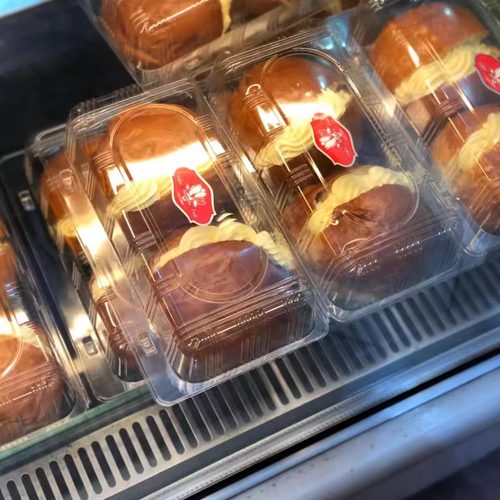 代购上海白玉兰食品 小奶椰面包2个装传统老式硬奶油网红美食小吃 - 图0