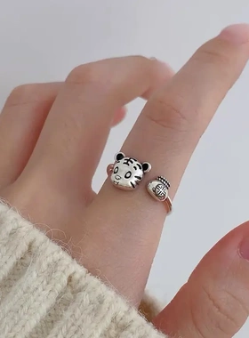 本命年戒指女高级感时尚可爱ins2022年新款小众开口可调