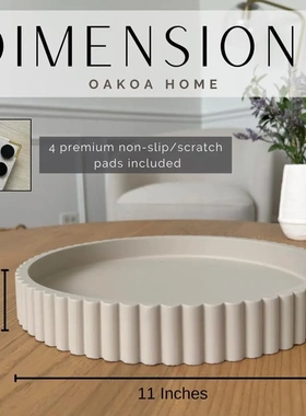 新品圆形装饰托盘客厅造型咖啡桌书架和控制台桌家居装饰品