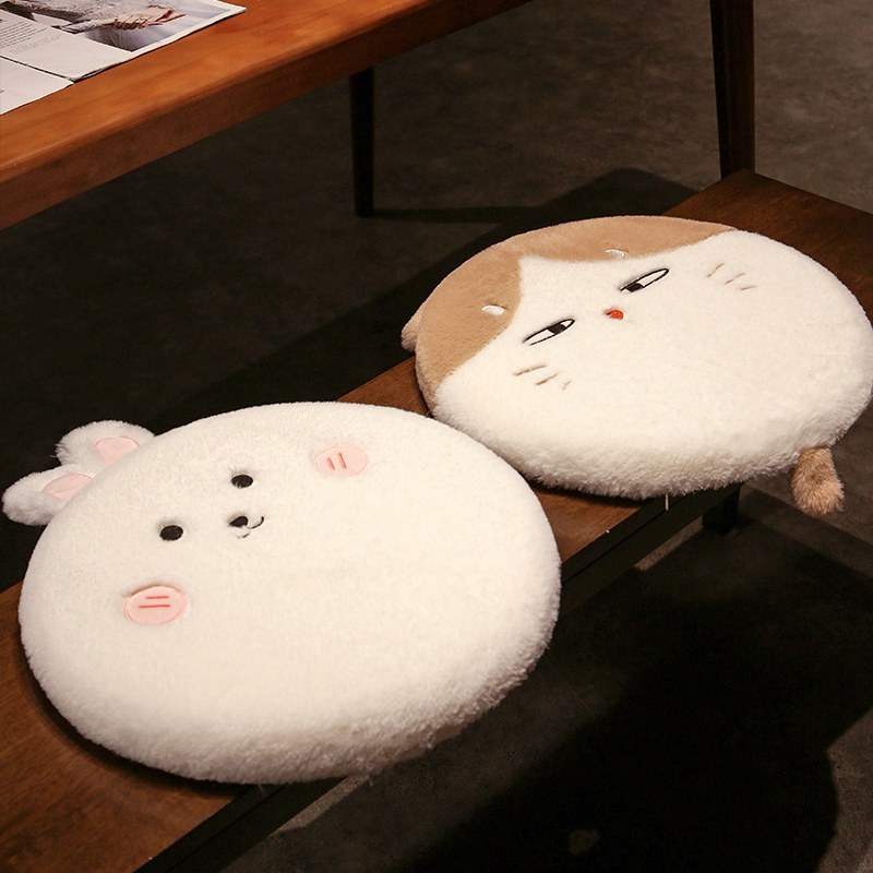 毛绒坐垫屁垫记忆棉办公室久坐椅子学生宿舍圆形加厚凳子冬季椅垫,淘宝优惠券,粉丝福利购,淘宝优惠卷