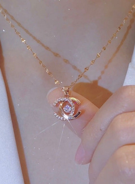 轻奢小众小香风双c项链