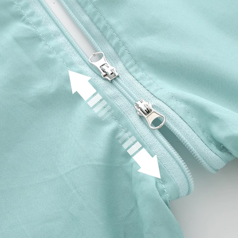 纯棉宝宝爬爬服全身户外吃饭防脏爬行服春秋季新生婴儿连体衣罩衣 - 图3