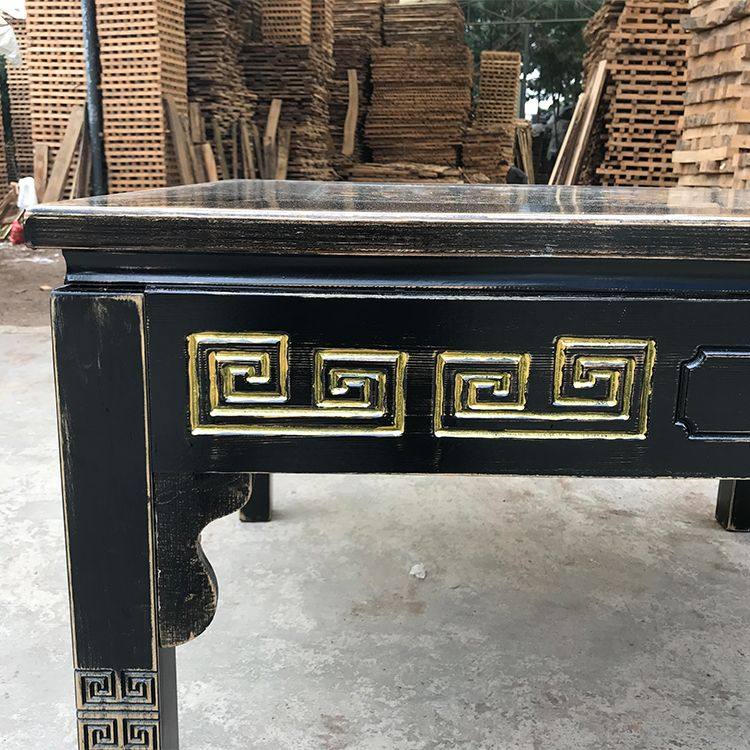 实木八仙桌四方形仿古饭店桌椅四方餐桌老式桌子商用两用桌椅组合,淘宝优惠券,粉丝福利购,淘宝优惠卷