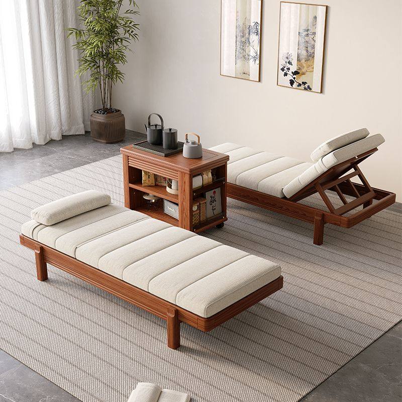 新中式实木沙发床小户型客厅卧室书房阳台现代简约贵妃床两用躺椅,淘宝优惠券,粉丝福利购,淘宝优惠卷