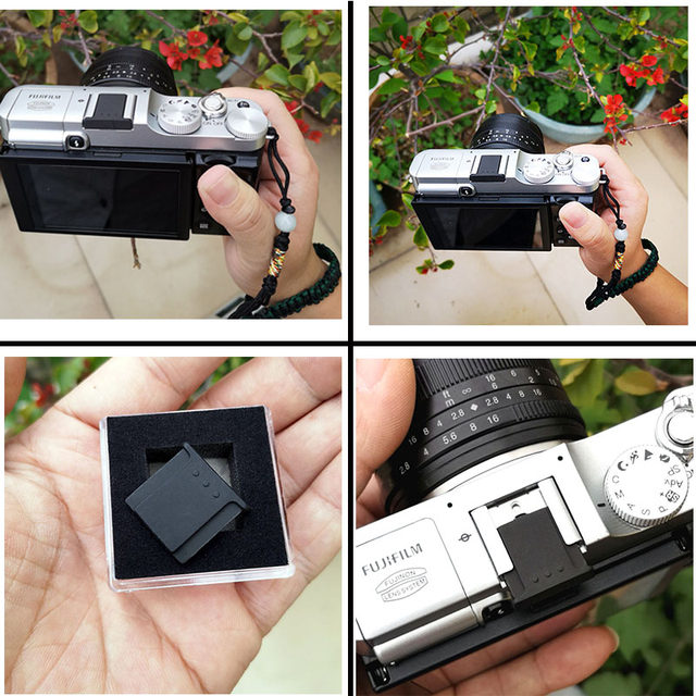 Fuji hot shoe cover camera flash