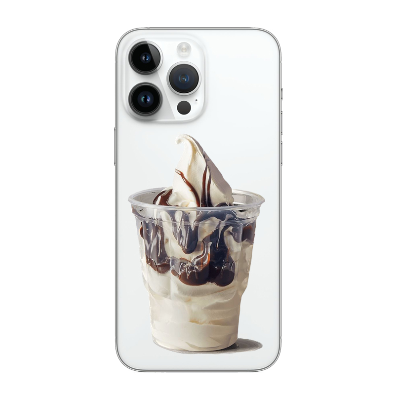 冰淇淋圣代适用14promax透明12个性11简约情侣13硅胶iPhone15promax苹果手机壳华为MATE小米vivo三星oppo红米 - 图0