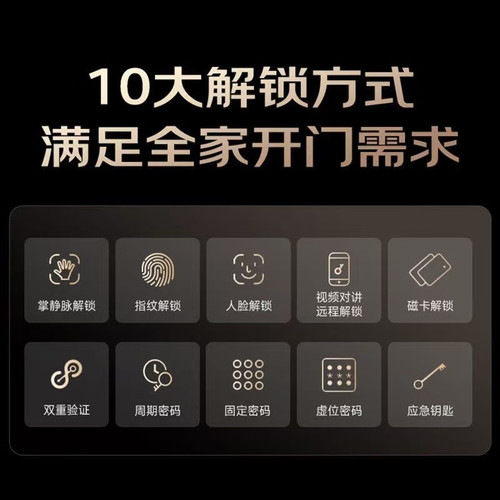 ICCSSI德国艾栖Z9指纹锁家用防盗门电子锁密码智能卡片锁感应锁 - 图0