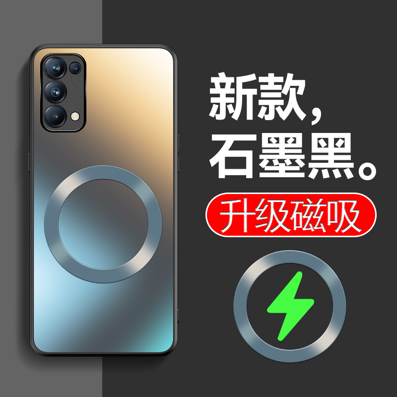 适用opporeno5k手机壳新款全包防摔reno5pro防指纹手机套OPPOReno5磨砂简约软硅胶超薄女款PEGM00高级感pro创 - 图0