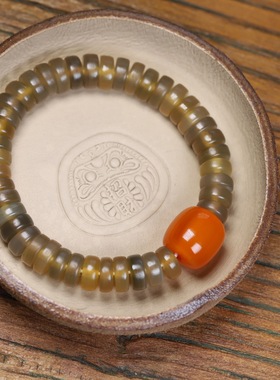 天然牛角仿甲片手串黄金甲龟壳手