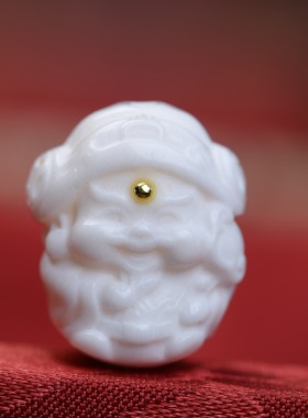 新款鹿角雕刻财神爷小财主DIY文