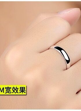 雾凇纹戒指男士钛钢潮女小众轻奢高级礼物错乱树枝不掉色情侣指环