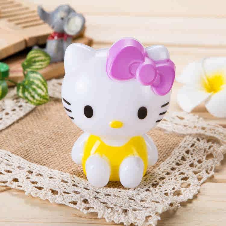 小夜灯创意带开关卡通凯蒂插电婴儿喂奶夜间起夜床头卧室睡眠灯 - 图2