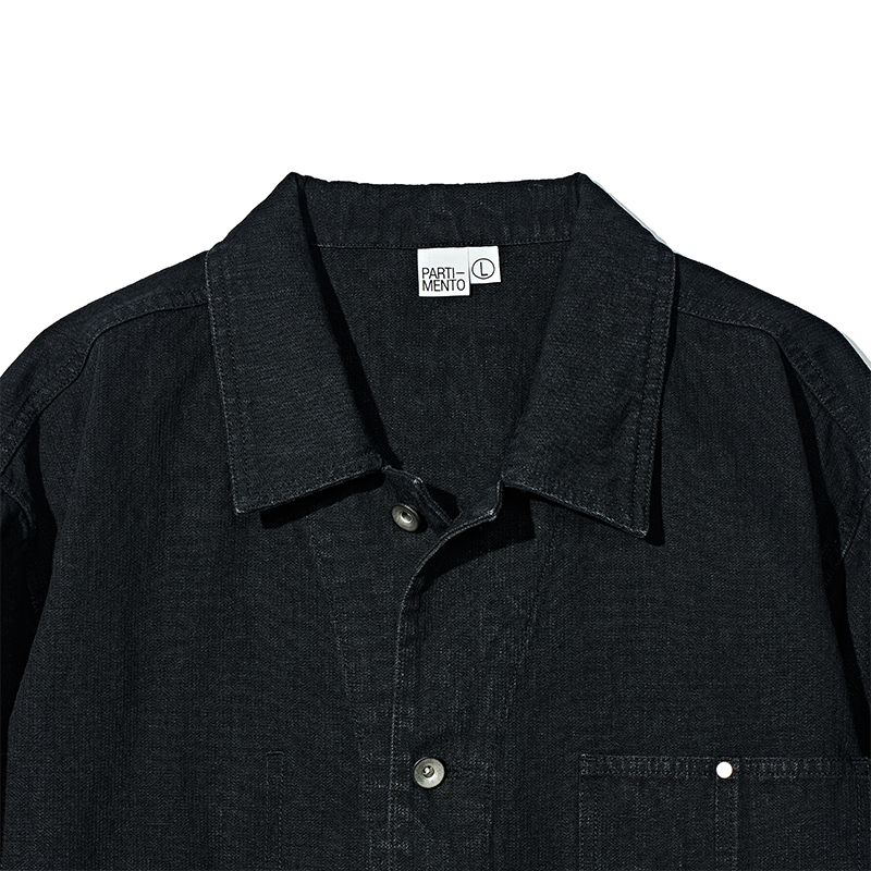 中长款工装牛仔外套 韩国正品 PARTIMENTO 水洗简约宽松休闲夹克 - 图1