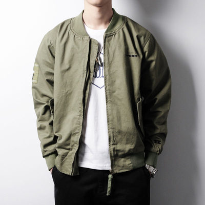 春秋季余文乐飞行服男港风空军棒球服ma 1飞行员夹克薄款外套潮牌 虎窝淘
