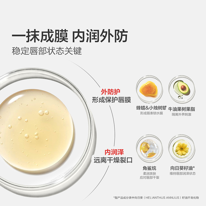 红色小象儿童润唇膏婴童唇膏保湿滋润补水防干裂宝宝润肤