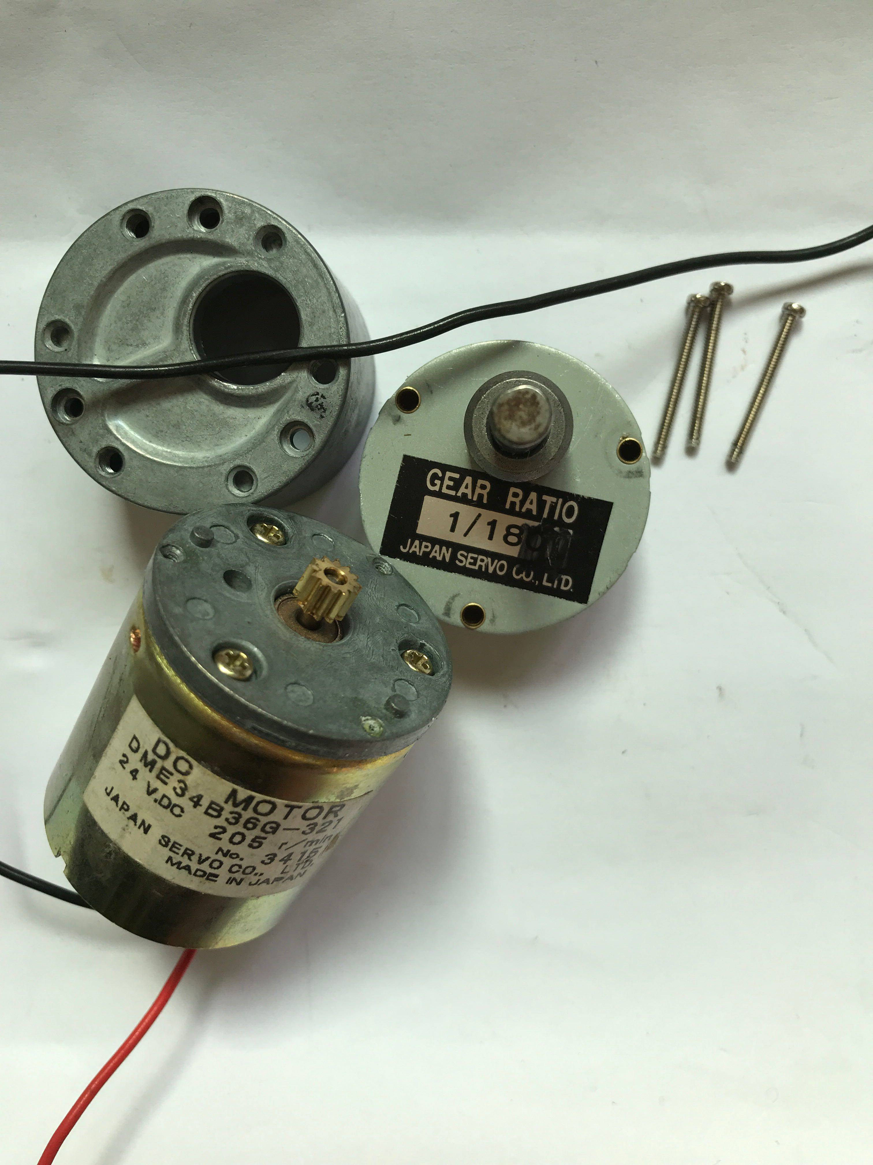 二手原装DC MOTOR 直流减速电机DME34B36G-321 DC24V 205r/min - 图3