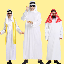 Halloween Arab Costume Dubai Middle East Native Gown Birthday Party Funny Internet Red Party Clothes Props