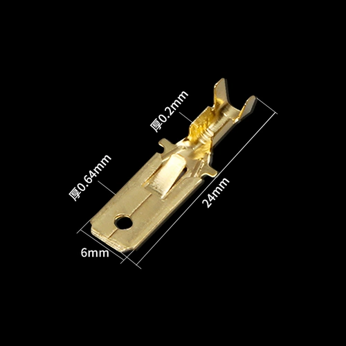 6,3 мм подключаемого соединительного соединительного соединительного разъема -в автомобильных мотоциклах для вставки разъема клемм для холодного давления вставка пружины