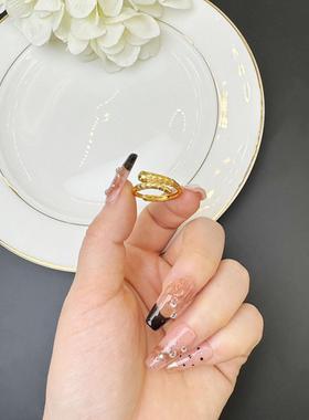 越南沙金灵蛇戒指女轻奢不掉色