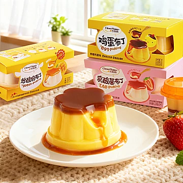 巧妈妈焦糖鸡蛋布丁乳酸菌草莓零[9元优惠券]-寻折猪