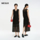 MESUX Mi Xiu lazy ບັນຍາກາດວັນພັກ hollow lace vest MNMUK108