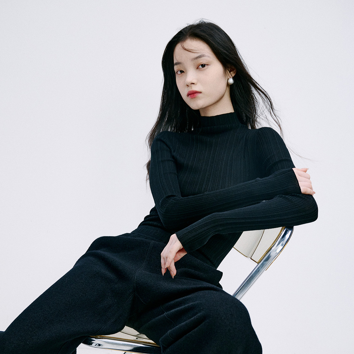 MESUX米岫新品美丽诺羊毛高领弹力强包容打底针织衫上衣MMWUE401,淘宝优惠券,粉丝福利购,淘宝优惠卷