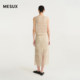 MESUX Mi Xiu lazy ບັນຍາກາດວັນພັກ hollow lace vest MNMUK108