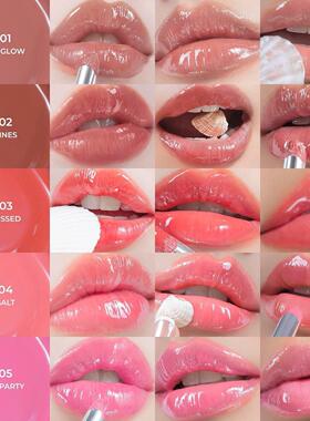 泰国滋润镜面唇蜜唇釉显色持久glasse babe shiny lip gloss