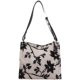 Niche jacquard canvas bag large capacity crossbody armpit bag