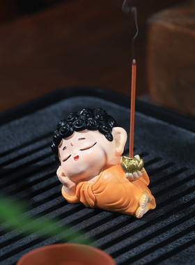 roogo如果国潮禅意香装饰摆件
