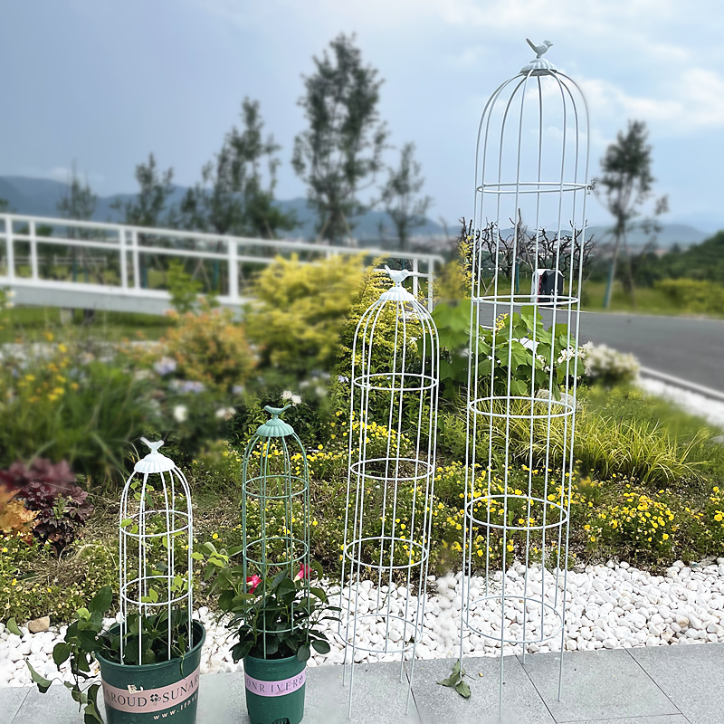 铁园艺山乌龟月季蓝雪花铁线莲花架爬藤架子植物攀爬固定造型支架 - 图0