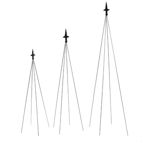 园艺铁艺山乌龟铁线莲月季花架子爬藤架绿萝植物攀爬小支架支撑杆-图2