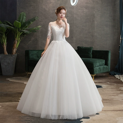 Корейское свадебное платье для невесты для беременных, подходит для подростков, большой размер