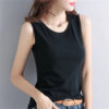 Loose cotton sleeveless vest cotton wide shoulder straps