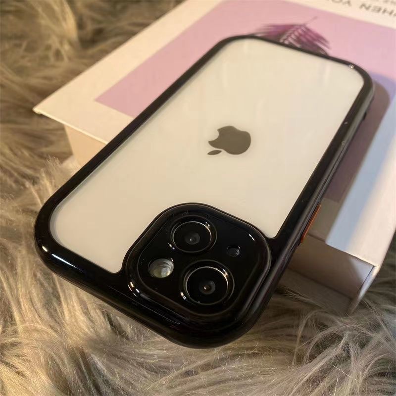 简约亚克力滴胶贴纸diy透明适用于苹果iPhone14手机壳苹果13/12透明11/XR软8p简约xs - 图0