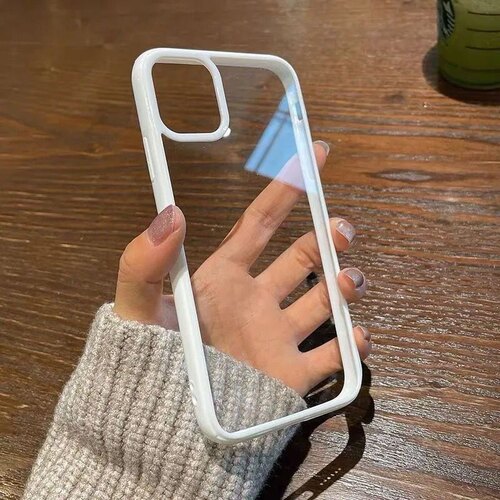 透明超薄贴纸滴胶diy适用于苹果16/14promax手机壳iPhone11纯色边框XR软78p亚克力12简约13 - 图2