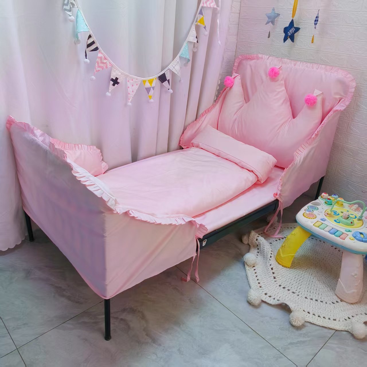 定做适配于宜米隆床床围I纯棉儿童床品宝宝家婴儿床上用品套件,淘宝优惠券,粉丝福利购,淘宝优惠卷