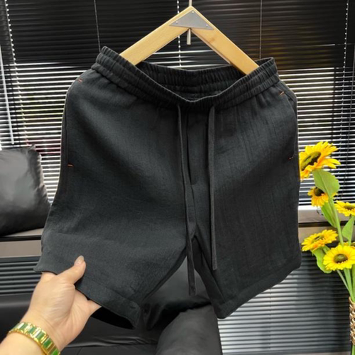 夏季新款潮牌五分裤简约休闲薄款透气港风男士短裤高品质沙滩裤潮 - 图0