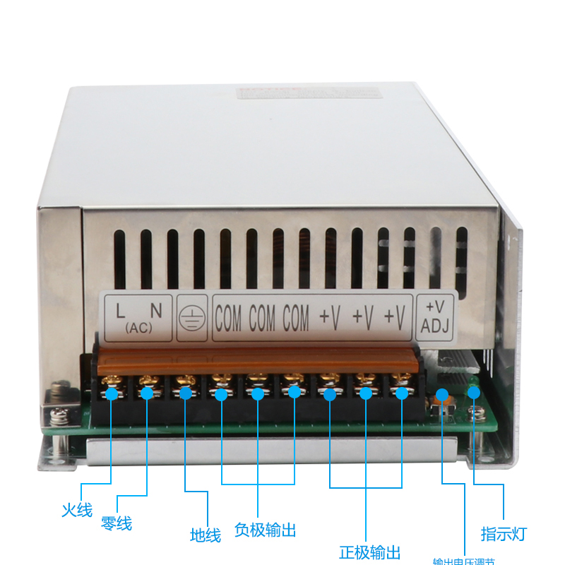 明伟S-600-24V25A 12V50A 15V40A 36V16.6A 48V12.5A LED工业电源 - 图3
