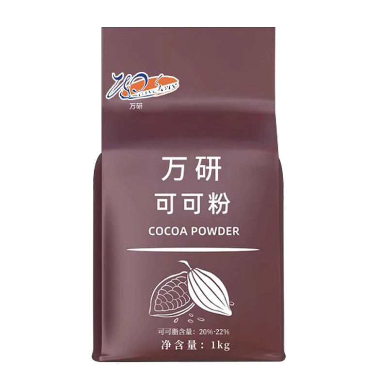 马来西亚进口万研可可粉1kg 烘焙碱化深黑防潮可可粉冲饮奶茶coco - 图0