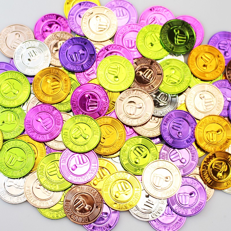 儿童奖励玩具海盗金币彩色星星幸运币塑料硬币过家家游戏宝藏道具,淘宝优惠券,粉丝福利购,淘宝优惠卷